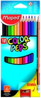 Maped Color'Peps 12 Colour Pencils plus Graphite Pencil and Sharpener Photo