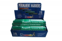 Penguin Permanent Bullet Point Markers - Green Photo