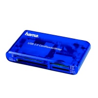 Hama 35-in-1 Multicard Reader - Blue Photo