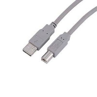 Hama USB 2.0 A-to-B 1.8m Blister - Grey Photo