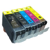 Canon Compatible Ink Combo Pack Black PGI5/5 & Cyan/Magenta/Yellow CLI8/8 Photo