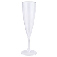 Lumoss - Champagne Glass - Set Of 3 - Clear Plastic Photo