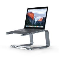 Griffin Elevator laptop stand for MacBook - Matte Space Grey/Clear Photo