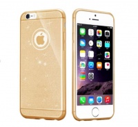Gold Glitter Luxury Bling Silcone TPU Phone Cover Case for iPhone 6 & 6S Photo