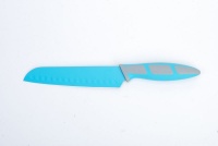 Kitchen Dao - RV2222 6.5" Non-Stick Santoku Knife - Blue Photo