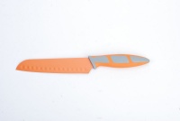 Kitchen Dao - RV2223 6.5" Non-Stick Santoku Knife - Orange Photo