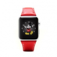 Apple SLG Design D6 Italian Minerva Box Leather Strap for Watch 42mm - Red Cellphone Cellphone Photo