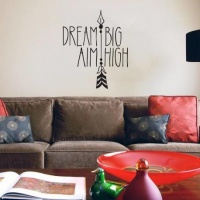 Bedight - Dream Big Aim High Vinyl Wall Art Photo