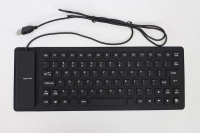 Raz Tech Flexible Silicone USB Keyboard - Black Photo