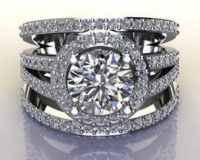 Miss Jewels - CD Designer Jewellery 2.65ctw CZ Dress Ring in 925 Sterling Silver Photo