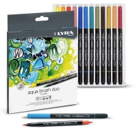 Lyra 24 Aqua Brush Duo Fibre Pens Photo