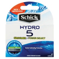 Schick Hydro 5 Power Select & Groomer Male Blades 4's Photo