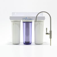 Under-counter water filter with Ceramic and KDF/GAC/CrystaLife including faucet Photo