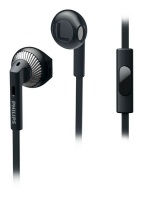 Philips SHE3205 In-Ear Headphones with Mic - Black Photo
