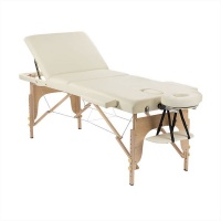 Massage Warehouse 3 Section Deluxe Massage Table - Beige Photo