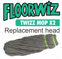 Floorwiz - Twizz Mop X2 Replacement Head - White Photo