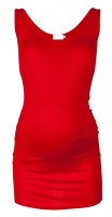 Absolute Maternity Ruched Tank Top - Red Photo