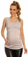 Absolute Maternity Samantha Feeding Tank Top - Melange Photo