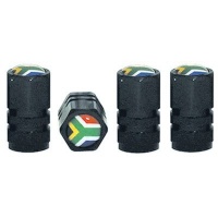 Tyre Valve Caps Sets With S.A Flag Insignia XB2002 Photo