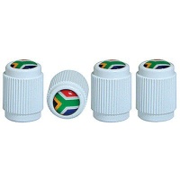 Tyre Valve Caps Sets With S.A Flag Insignia Photo