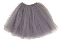 Long Fluffy Tulle Tutu Skirt in Color Grey Photo