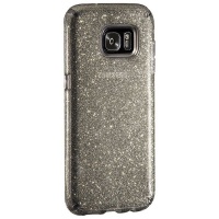 Samsung Speck Candyshell Clear with Glitter for Galaxy S7 Edge - Onyx/Gold Glitter Photo