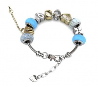 Destiny MyLady Charm Bracelet with Swarovski Crystals - Blue Photo
