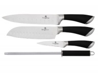 Berlinger Haus 4-Piece Stainless Steel Knife Set Black Velvet Line Photo