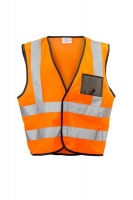 Dromex - Orange Reflective Vest With Zip And Id Pocket - Small Photo
