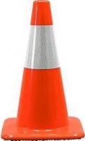 Atlantic Conversions - Traffic Cone Flexible Day-glow Orange With Reflective - 750mm Photo