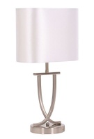 Bright Star Lighting - Table Lamp With Oval Pearl White Shade Photo