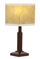 Bright Star Lighting - Resin Table Lamp With Square Parchment Shade Photo