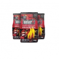 Weber - 4kg Briquettes - 3 Pack Photo