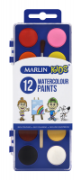 Marlin Kids Watercolours - 12 Pats Photo