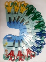 Marlin Kids 130mm Blunt Nose Children's Scissors - Box of 12 Assorted Colours Photo