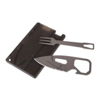 Swiss Elite Outdoor Multi Function Tool Card - Charcoal Transparent Photo