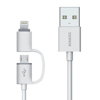 Romoss Rolink Hybrid Micro USB and Lightning Cable 1m Photo
