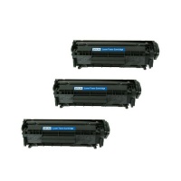 Compatible Laser Toners HP 12A / Q2612A Value Pack Combo Deal x 3 Photo