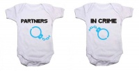 Noveltees ZA Boys Partners In Crime Boys Twin Pack Baby Grows Photo
