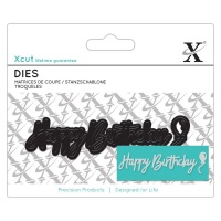 Xcut Mini Dies Sentiment - Happy Birthday Photo