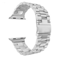 Apple 42mm Watch Strap by Zonabel - Silver Stainless Steel Photo