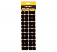 Bulk Pack 5 x Black Adhesive Protection Pads 20mm Square Card 44 Photo
