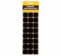 Bulk Pack 5 x Black Adhesive Protection Pads 30mm Square Card 24 Photo