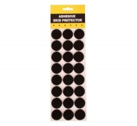 Bulk Pack 5 x Black Adhesive Protection Pads 30mm Round Card 24 Photo