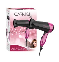 Carmen Ionic 1600W Travel Hairdryer - Pink Photo