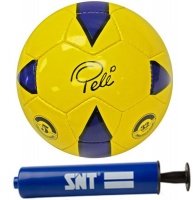 SNT Sports Pele Soccer Ball & Pump - Blue Photo