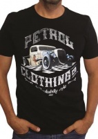 Petrol Clothing Co Men's Rat Rod & Pin-Up T-Shirt - Black Photo
