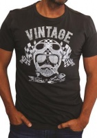 Petrol Clothing Co Men's Vintage Rider T-Shirt - Charcoal Photo