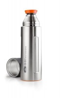 GSI Outdoors Glacier Stainless Vacuum Bottle Flask 1L - Silver Photo