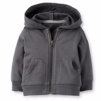Carters Grey French Terry Hoodie Photo